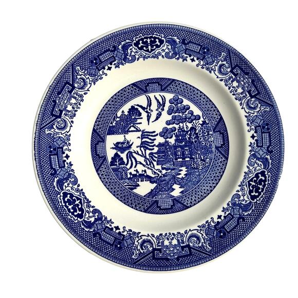 Vintage Royal China Ironstone Blue Willow Ware Plate 10 Inch Single Replacement - Picture 1 of 3